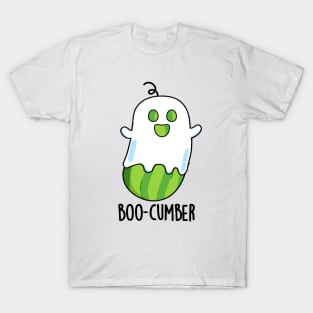 Boo-cumber Funny Ghost Cucumber Pun T-Shirt